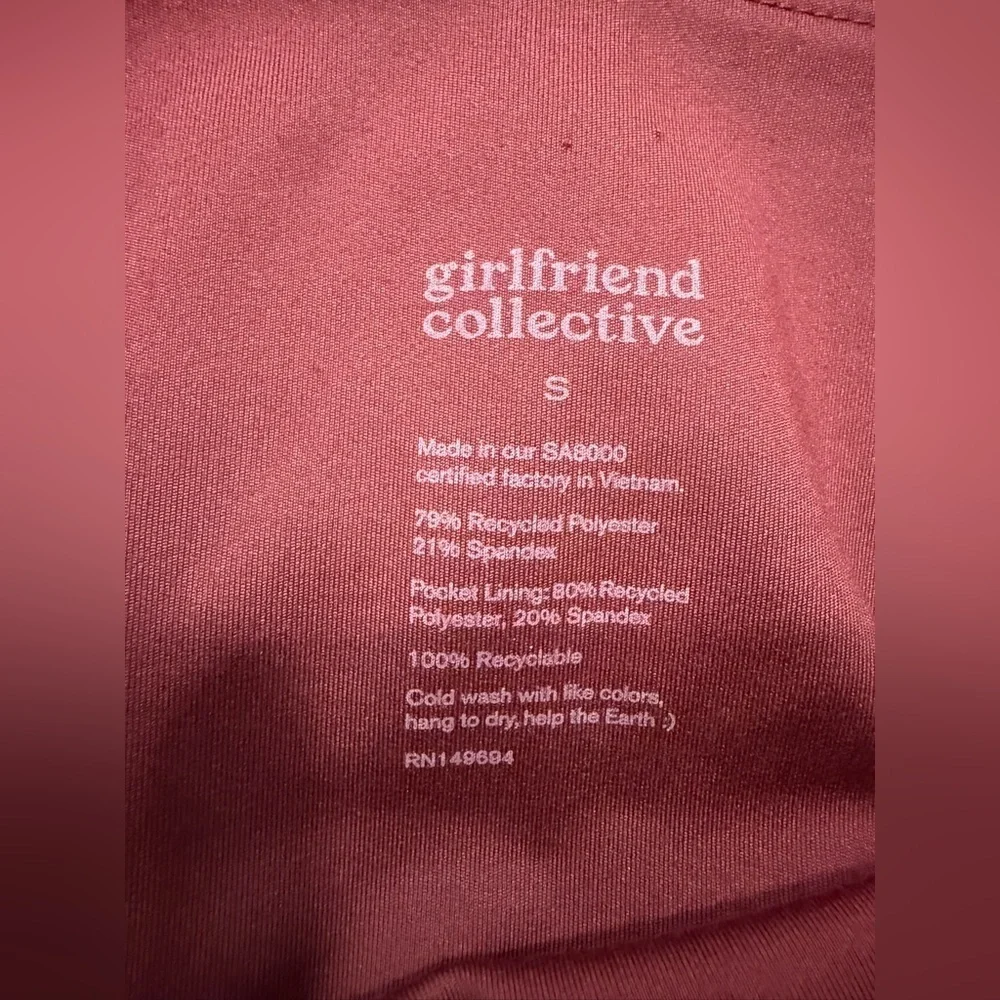 Girlfriend Collective Compressive High Waisted Legging - Size Small